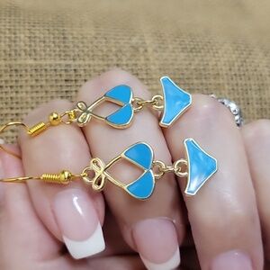 POOL PARTY SWIMSUIT BIKINI DROP EARRINGS